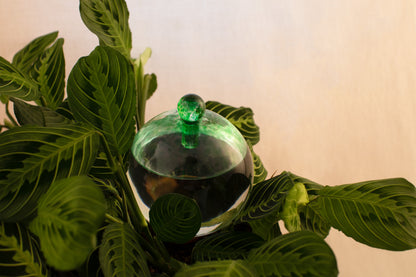12CM EMERALD waterfall globe