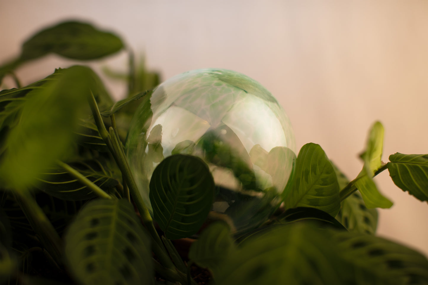 12CM EMERALD IRIDESCENT spring globe