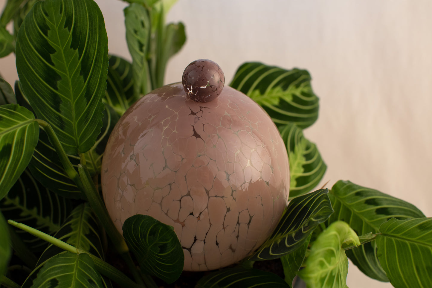 12CM LILAC waterfall globe