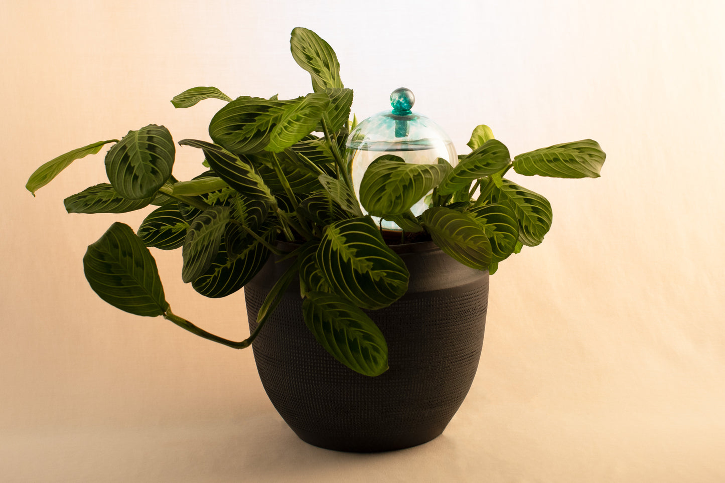 12CM TURQUOISE IRIDESCENT waterfall globe