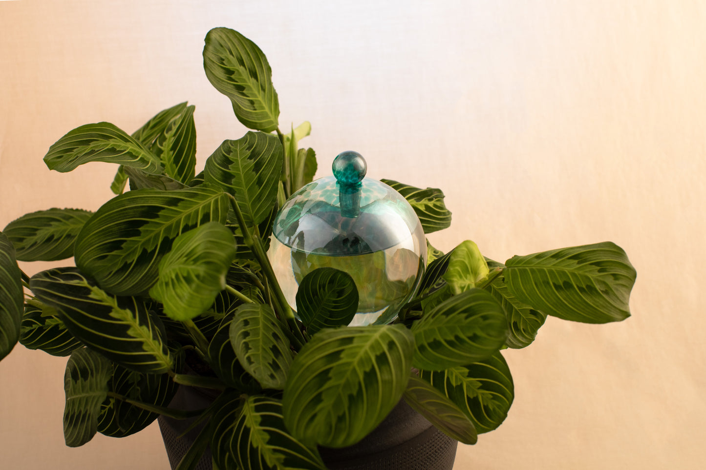 12CM TURQUOISE IRIDESCENT waterfall globe