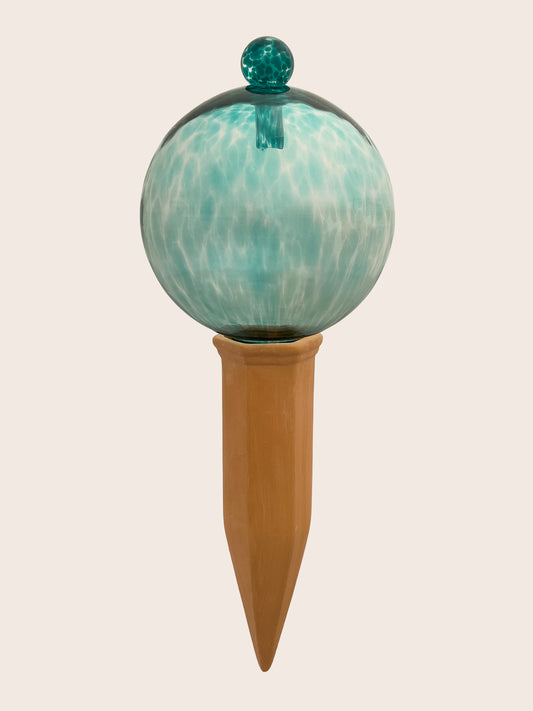 12CM TURQUOISE waterfall globe
