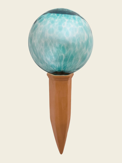 12CM TURQUOISE IRIDESCENT spring globe