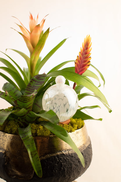 9CM CLOUD IRIDESCENT waterfall globe
