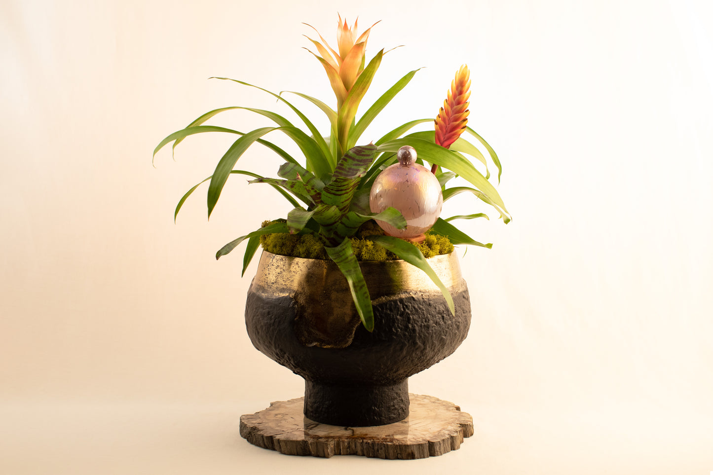 9CM LILAC IRIDESCENT waterfall globe
