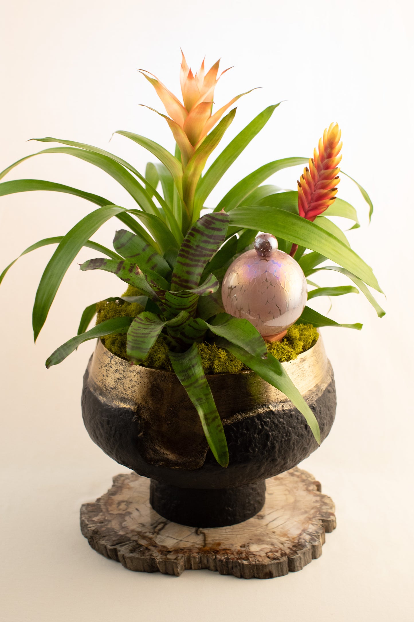 9CM LILAC IRIDESCENT waterfall globe
