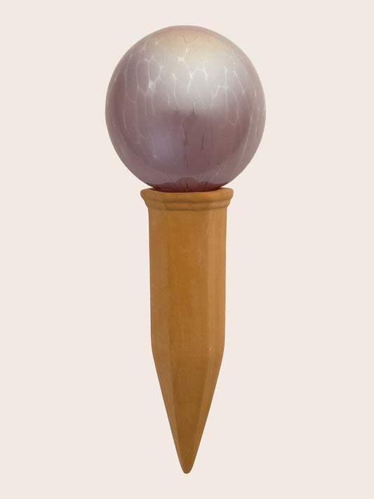 9CM LILAC IRIDESCENT spring globe