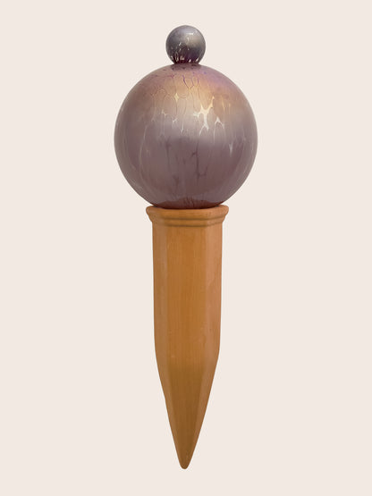 9CM LILAC IRIDESCENT waterfall globe