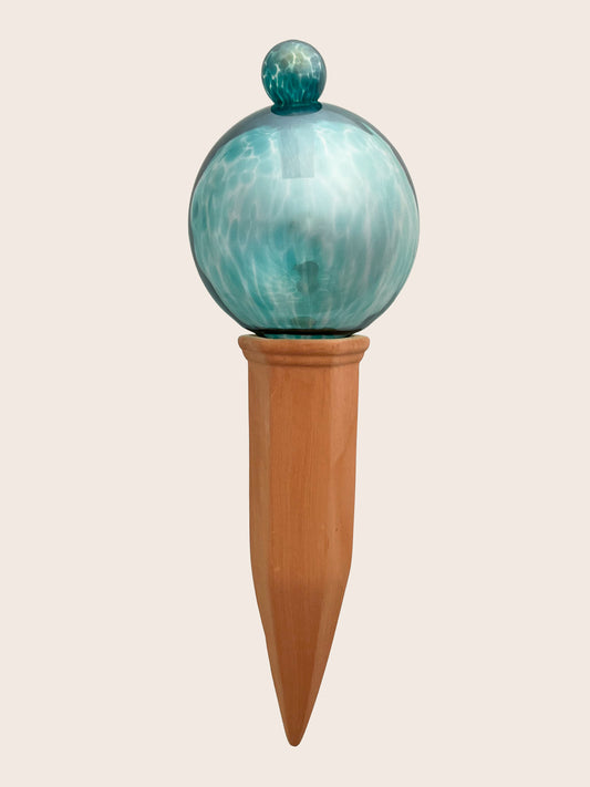 9CM TURQUOISE IRIDESCENT waterfall globe
